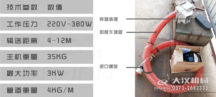 軟管螺旋吸糧機(jī)特點(diǎn)